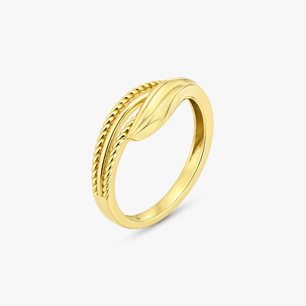 Layered Rhythm Gold Ring — image 2