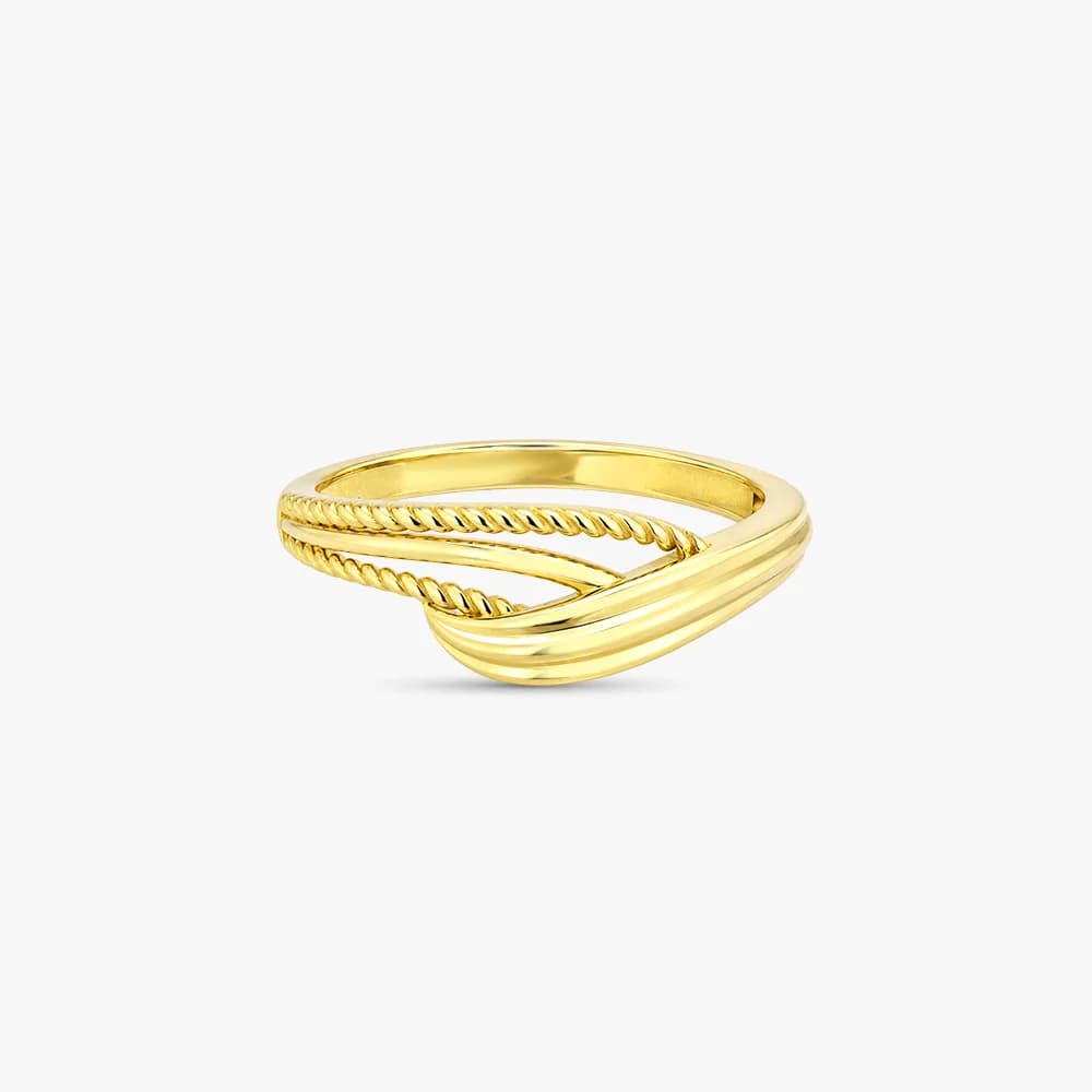 Layered Rhythm Gold Ring — image 3