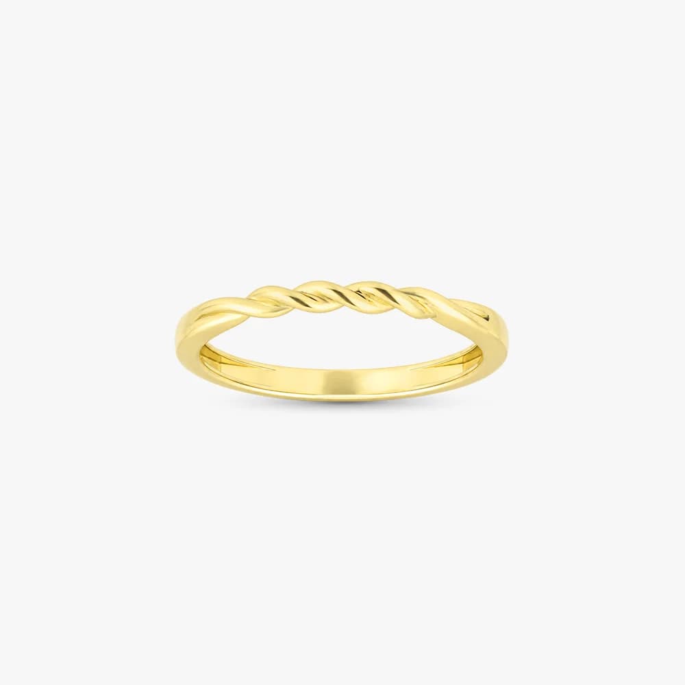Twist of Gold Band Ring — image 2