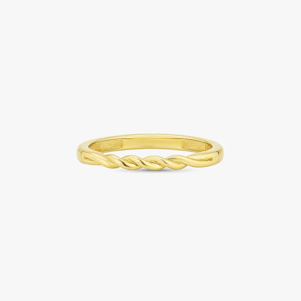 Twist of Gold Band Ring — image 3