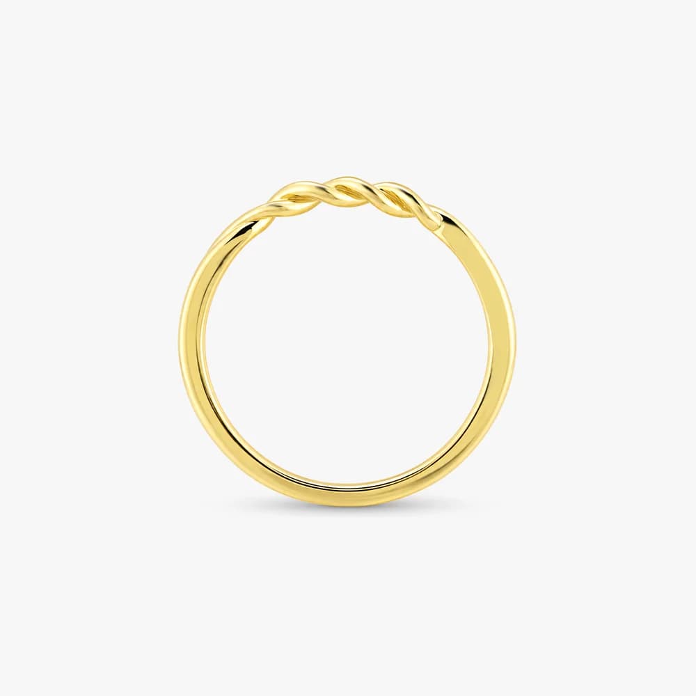 Twist of Gold Band Ring — image 4