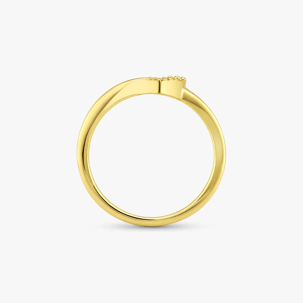 Laced Heart Gold Ring — image 4