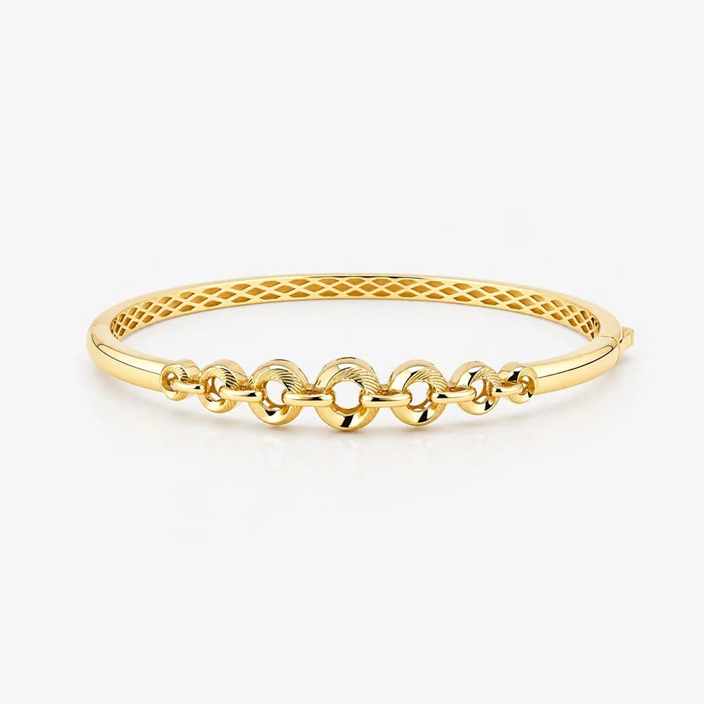 Linked In Gold Oval Bracelet — image 1