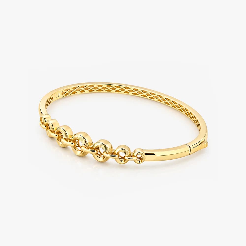 Linked In Gold Oval Bracelet — image 2