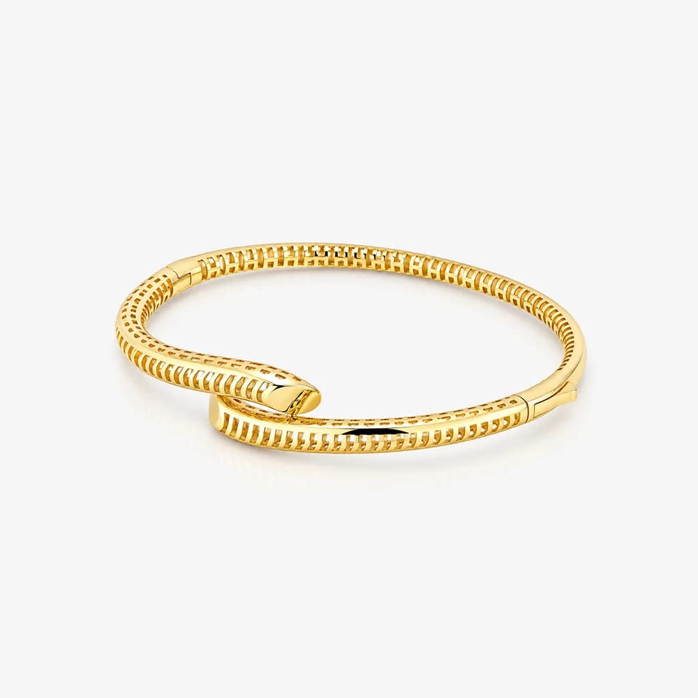 Modern Entwine Gold Bracelet — image 2