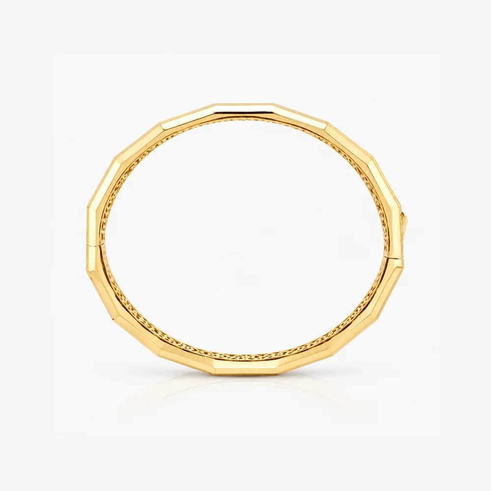 Smooth Luxe Gold Oval Bracelet — image 3