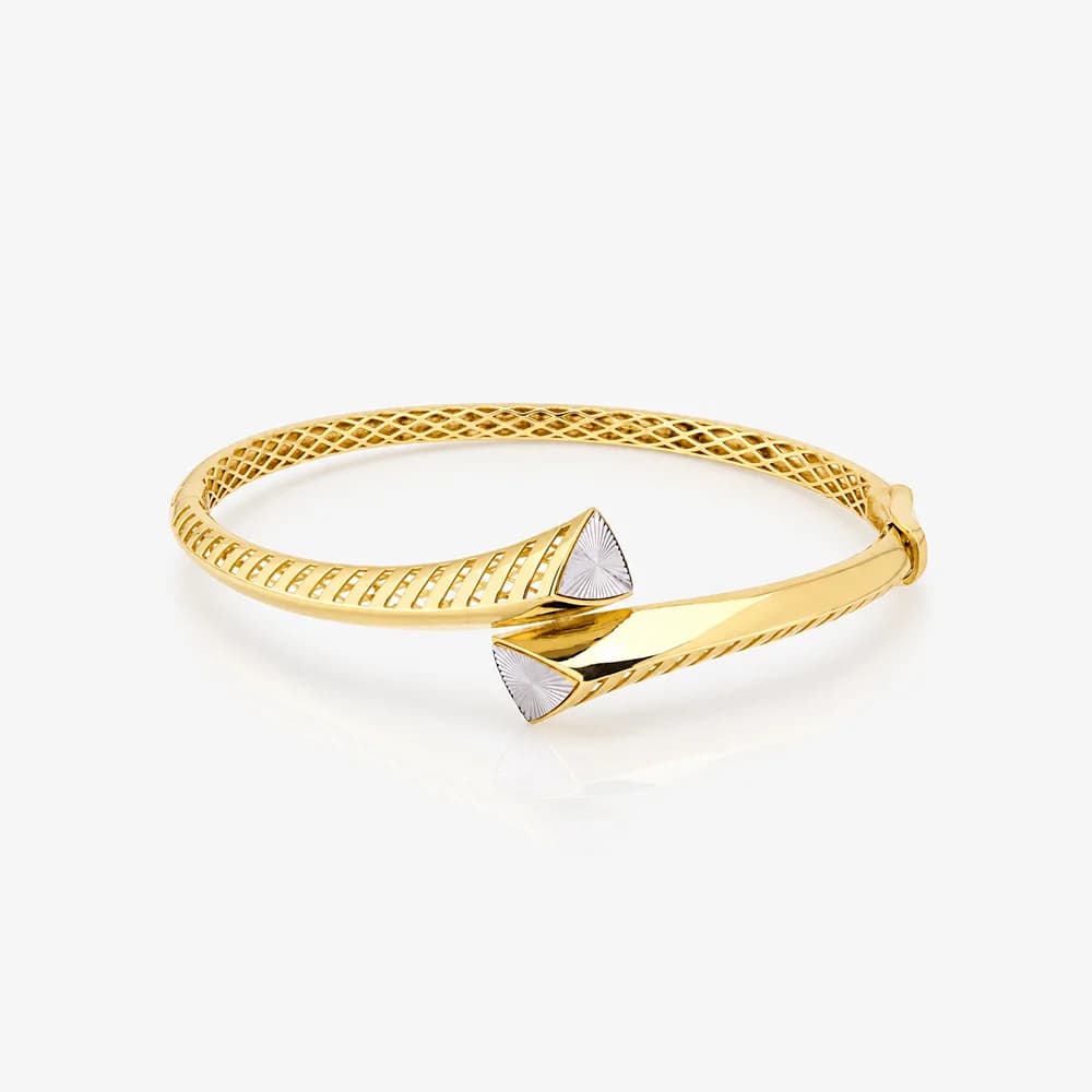 Geo Accent Gold Oval Bracelet — image 1