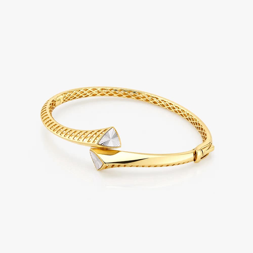 Geo Accent Gold Oval Bracelet — image 2
