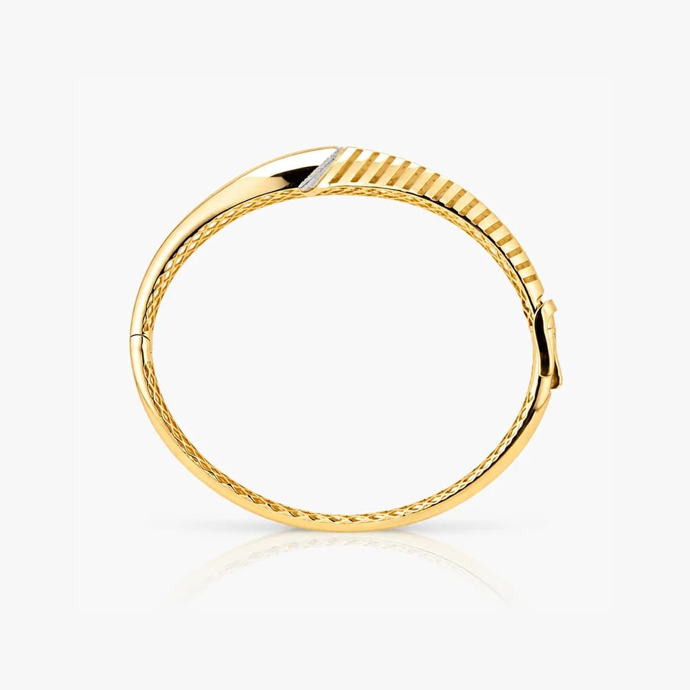Geo Accent Gold Oval Bracelet — image 3