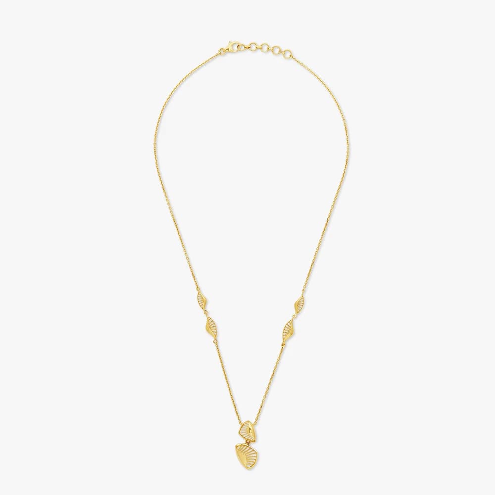 Sculpted Rhythm Gold Necklace — image 4