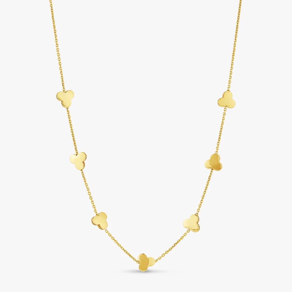 Clover Charm Gold Necklace — image 1