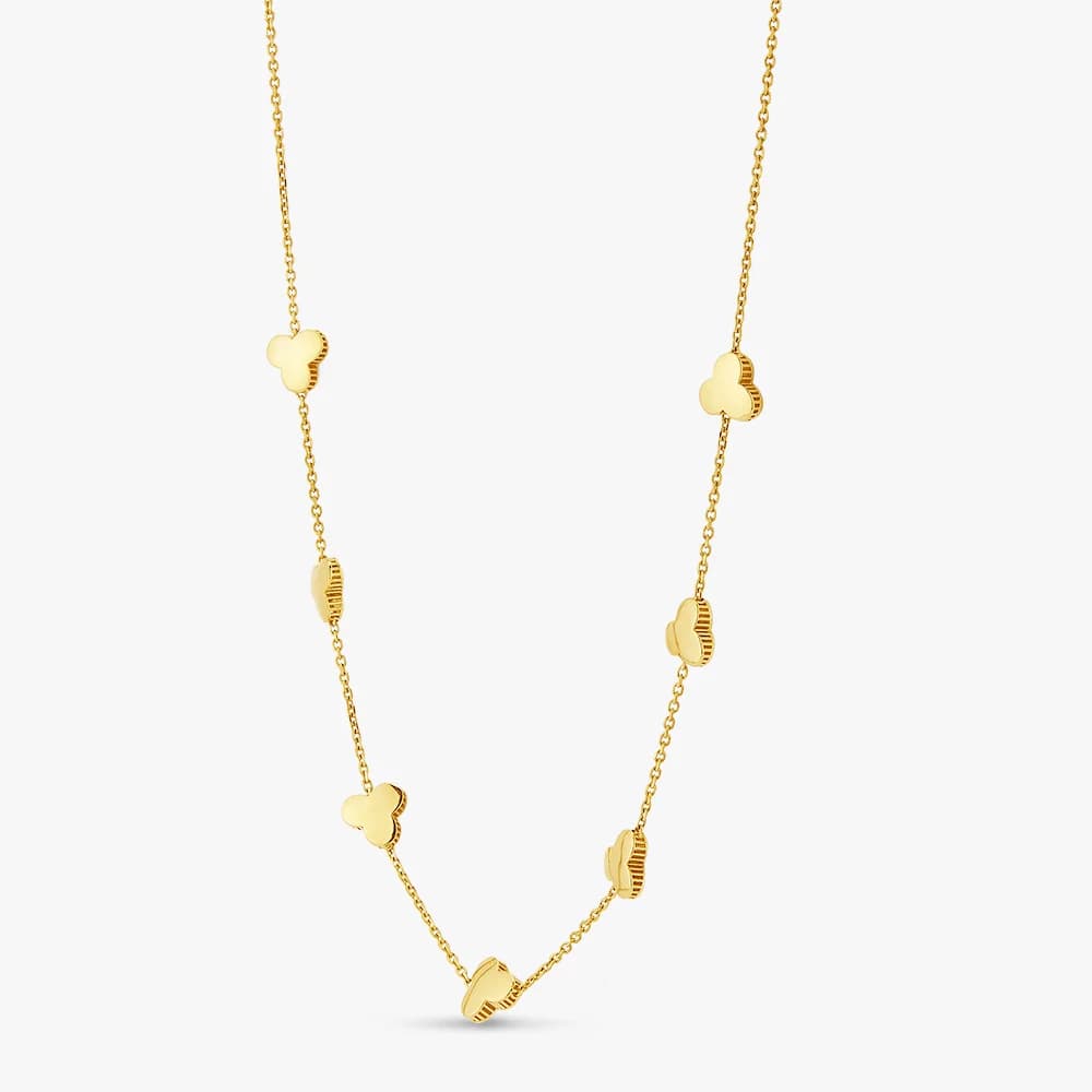 Clover Charm Gold Necklace — image 2