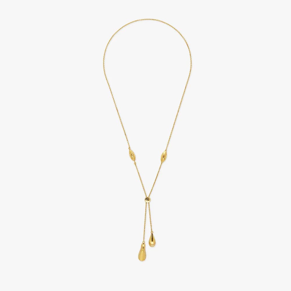 Golden Drift Lariat Necklace — image 4