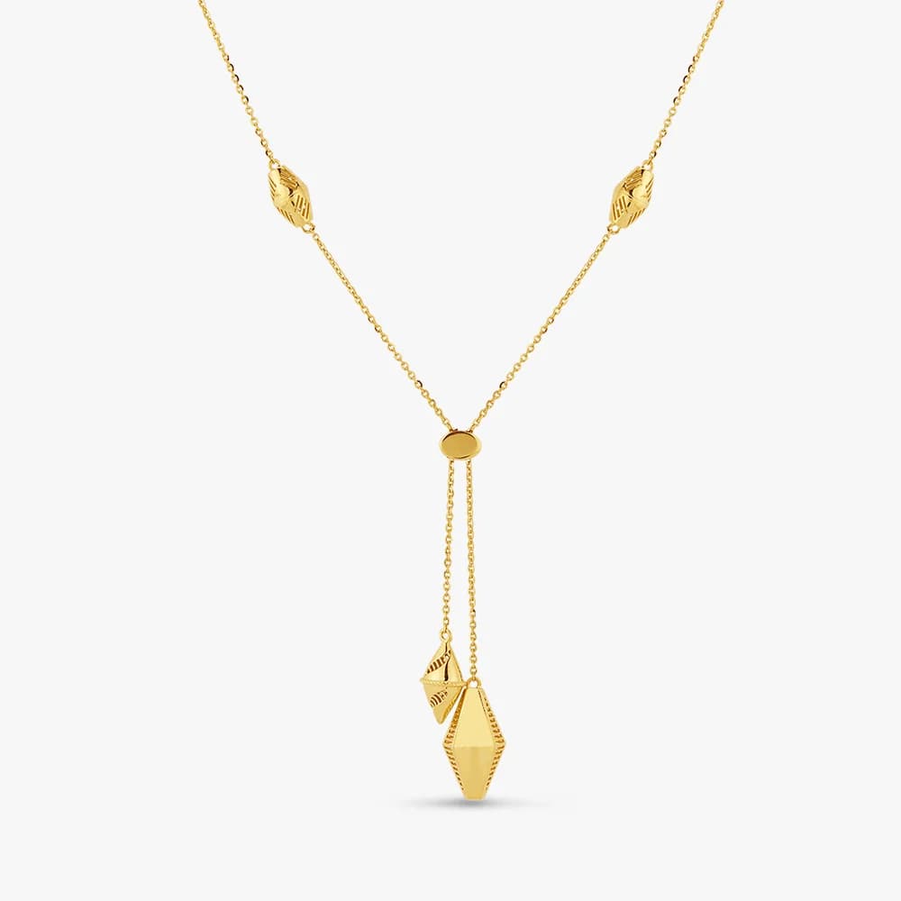 Sleek Cascade Lariat Necklace — image 1