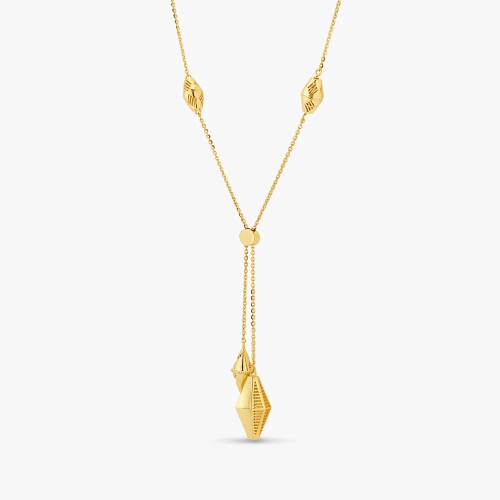 Sleek Cascade Lariat Necklace — image 2