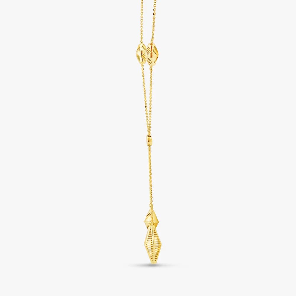 Sleek Cascade Lariat Necklace — image 3