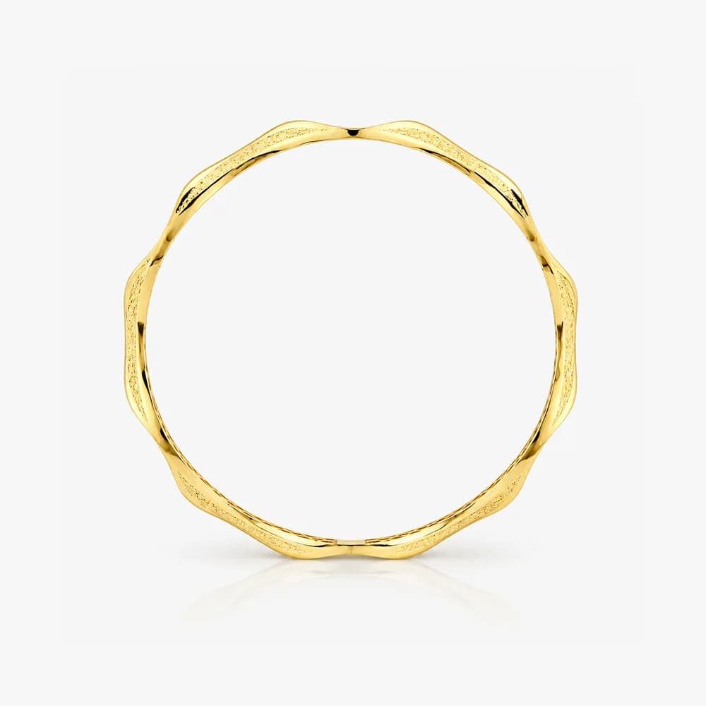 Golden Ripple Bangle — image 3