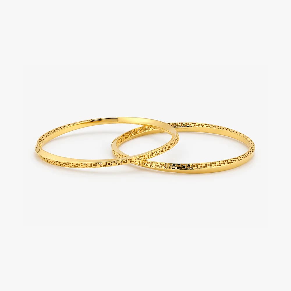 Golden Accent Bangles Set of 2 — image 1