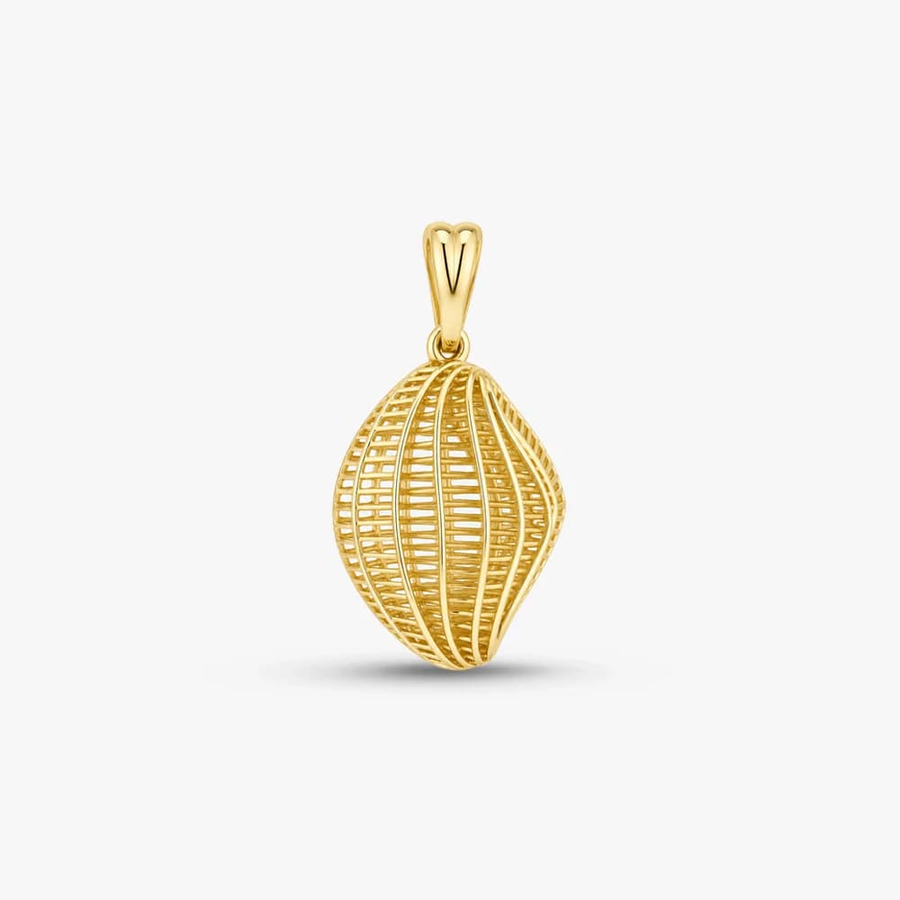 Curved Illusion Gold Pendant — image 2