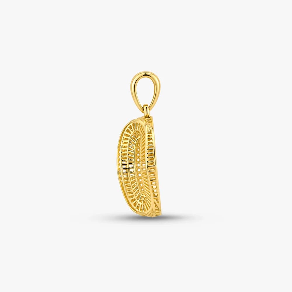 Curved Illusion Gold Pendant — image 4