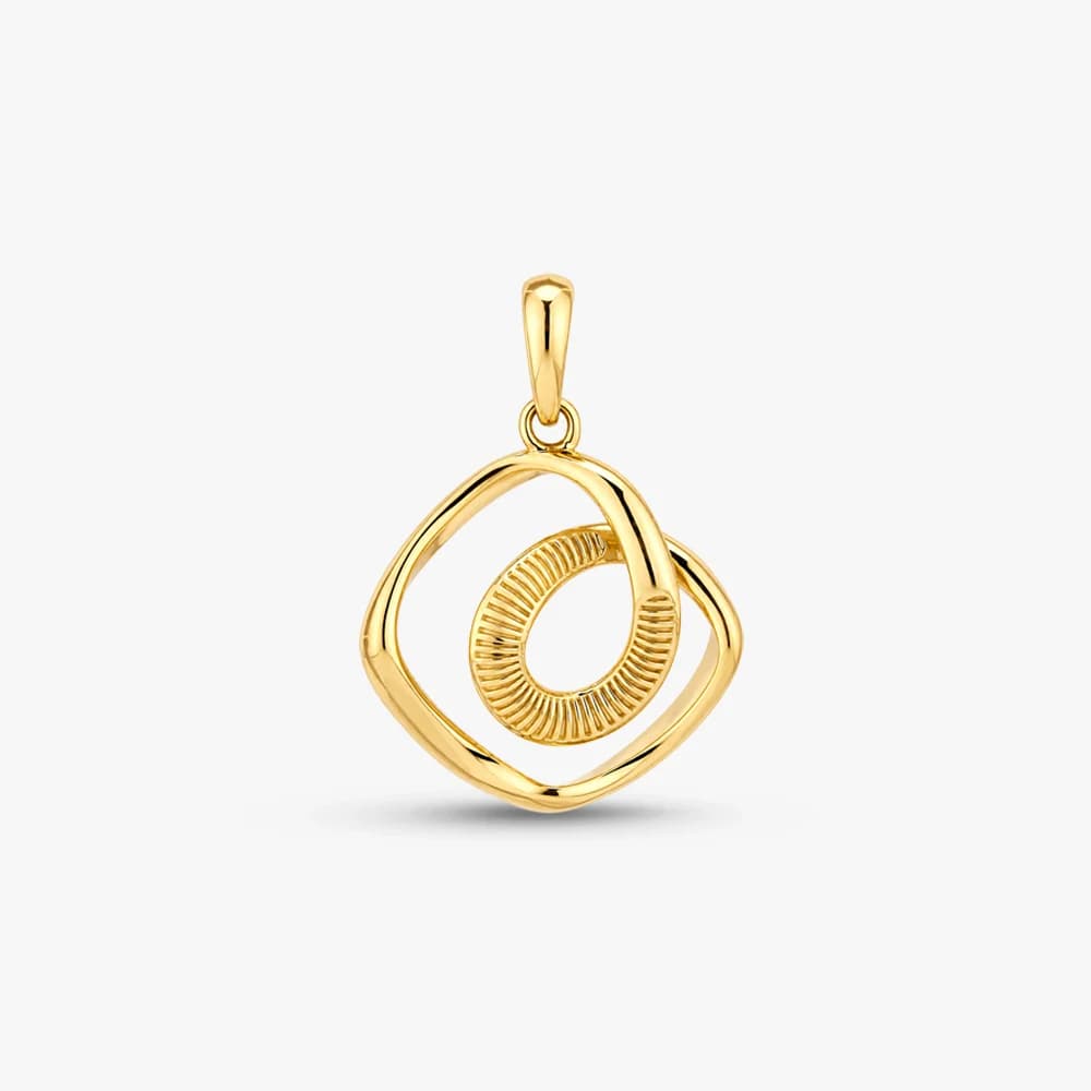 Textured Swirl Gold Pendant — image 1