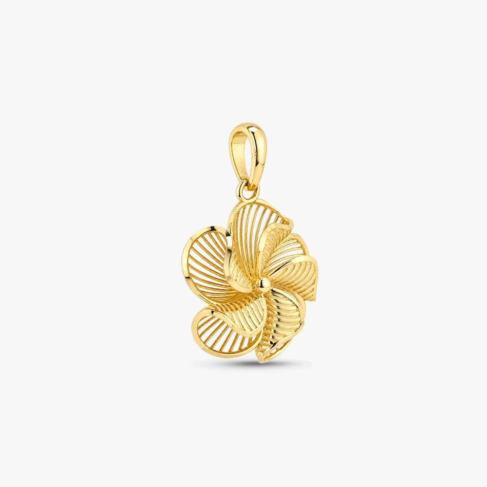 Spiral Bloom Gold Pendant — image 3