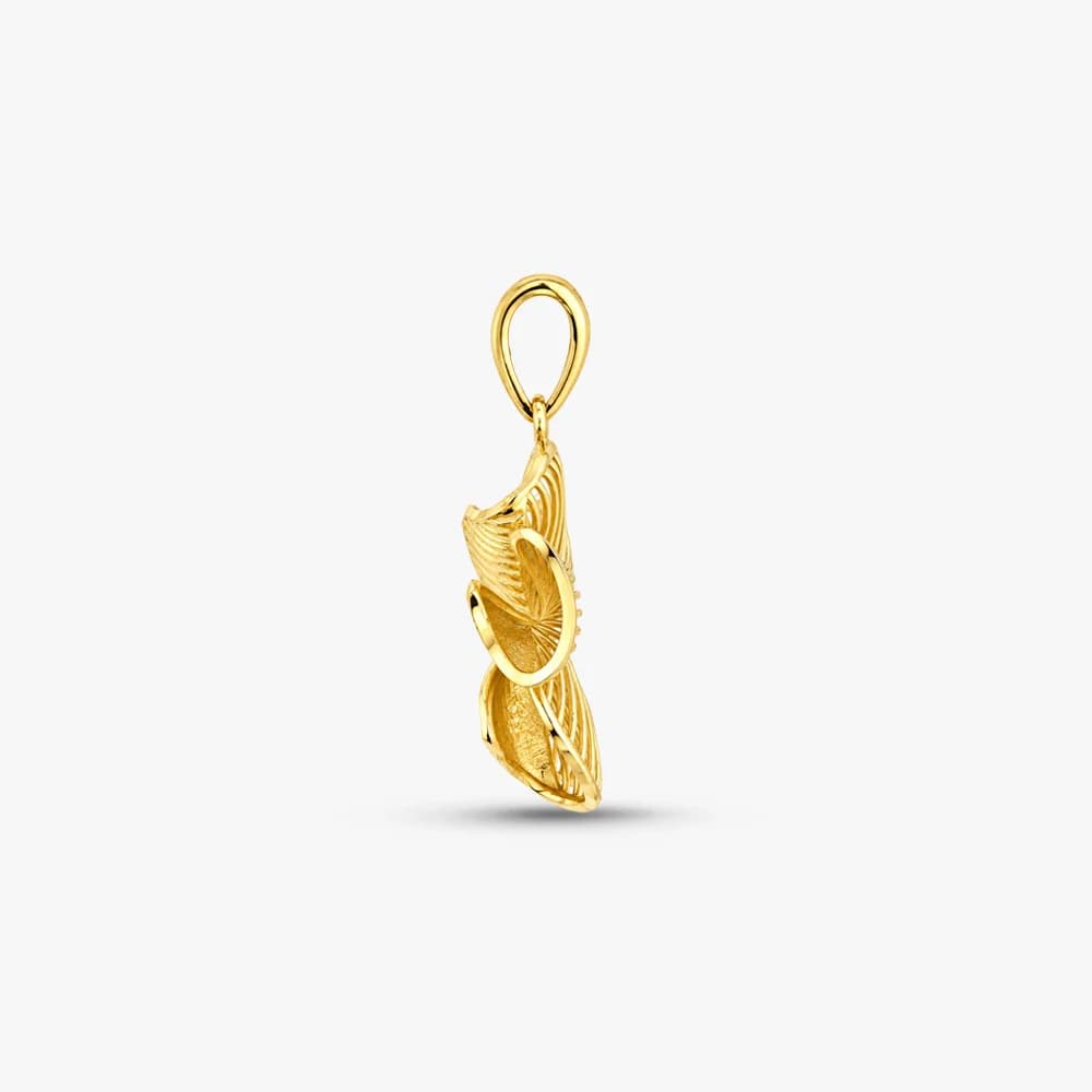 Spiral Bloom Gold Pendant — image 4