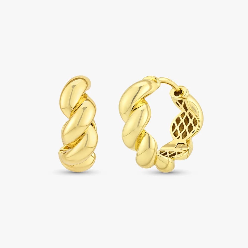 Chunky Gold Hoop Earrings — image 1