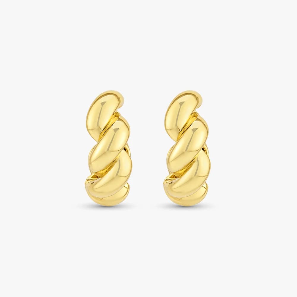 Chunky Gold Hoop Earrings — image 2