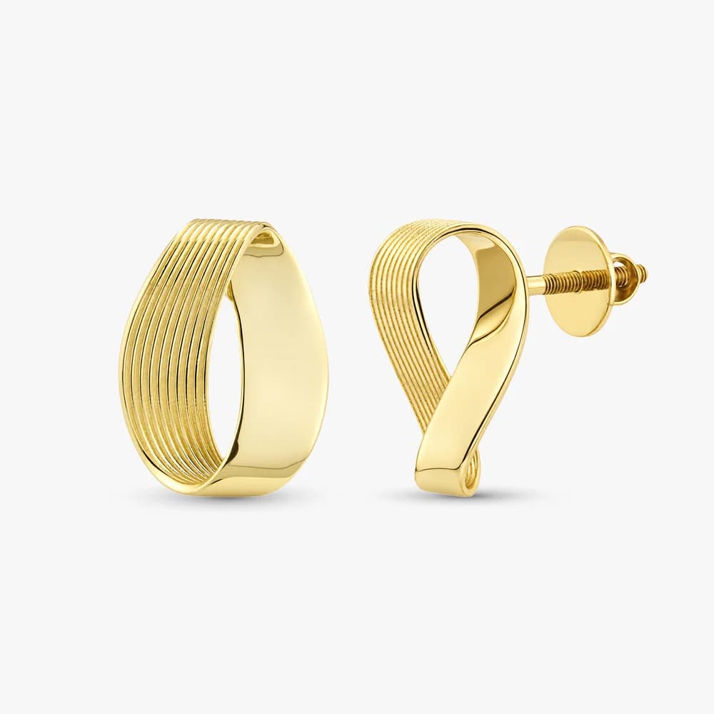 Infinity Elegance Gold Earrings — image 1