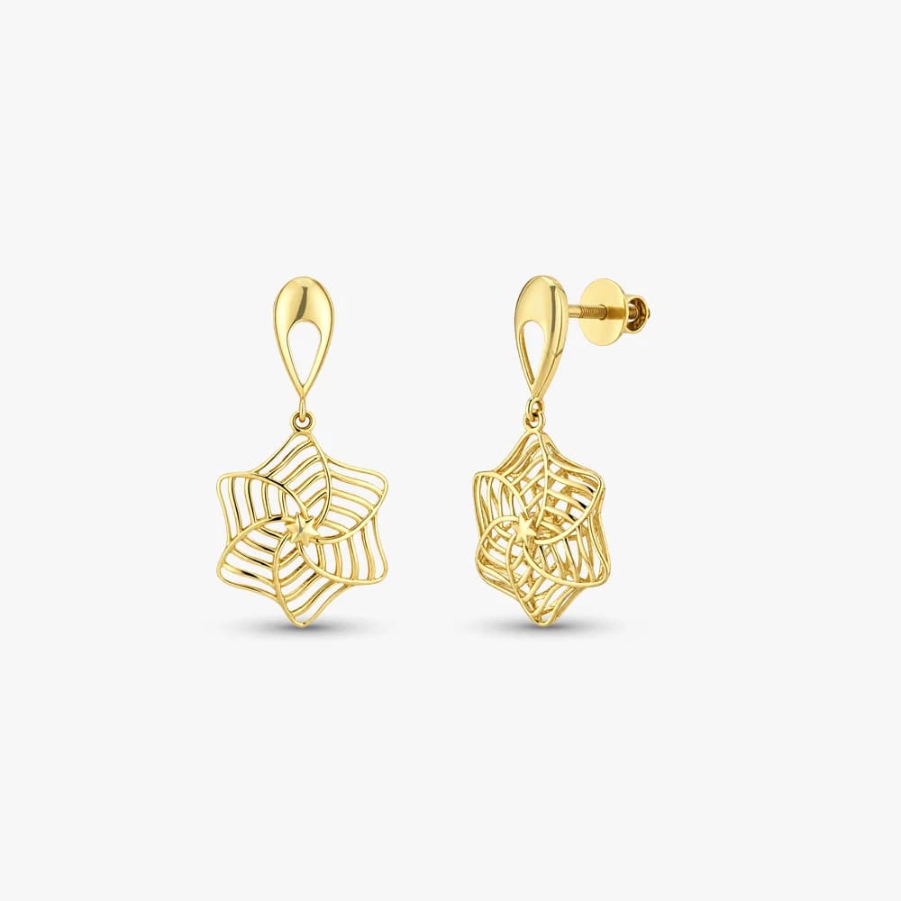 Radiant Star Gold Earrings — image 1