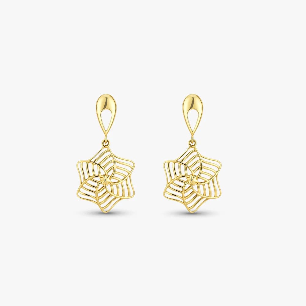 Radiant Star Gold Earrings — image 2