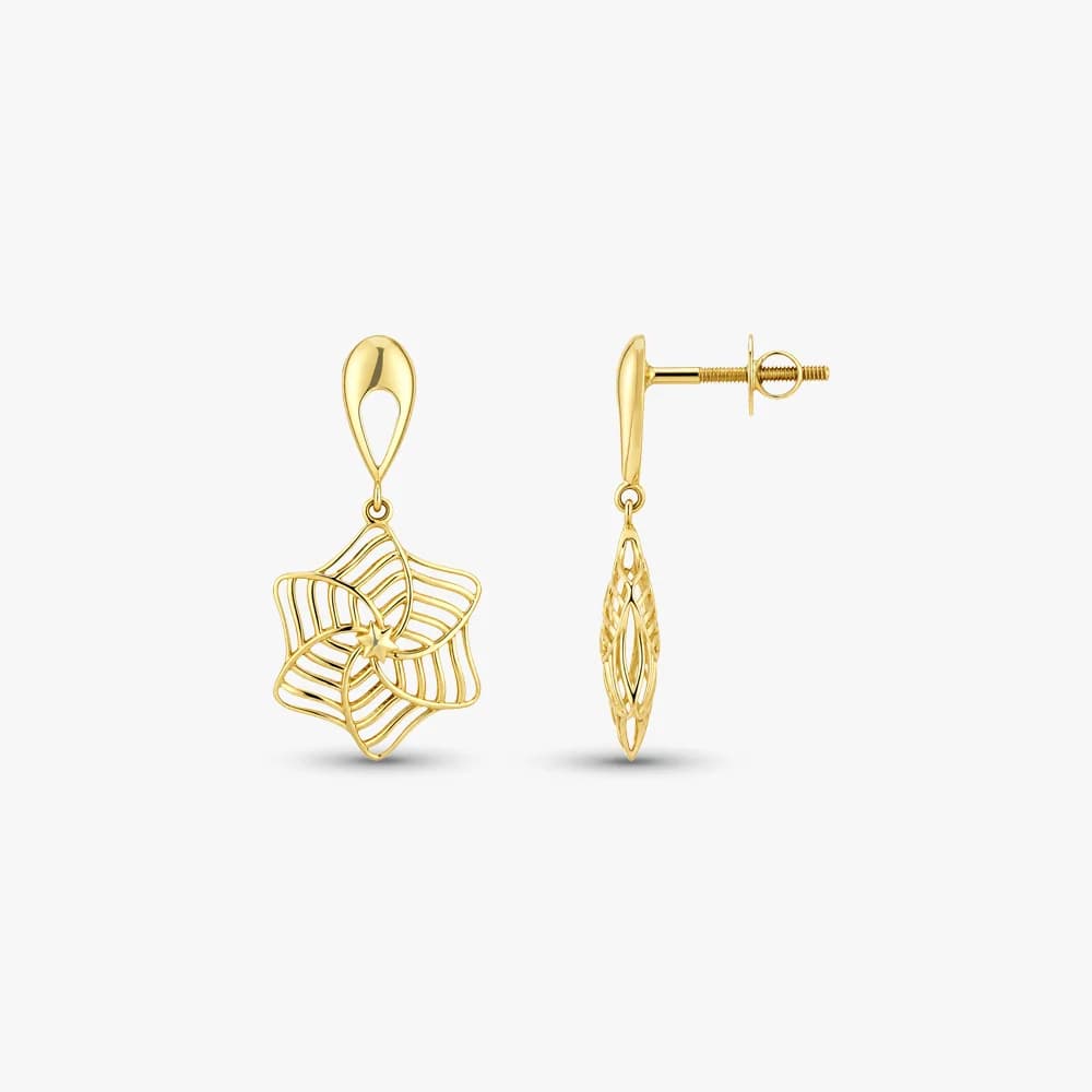 Radiant Star Gold Earrings — image 3