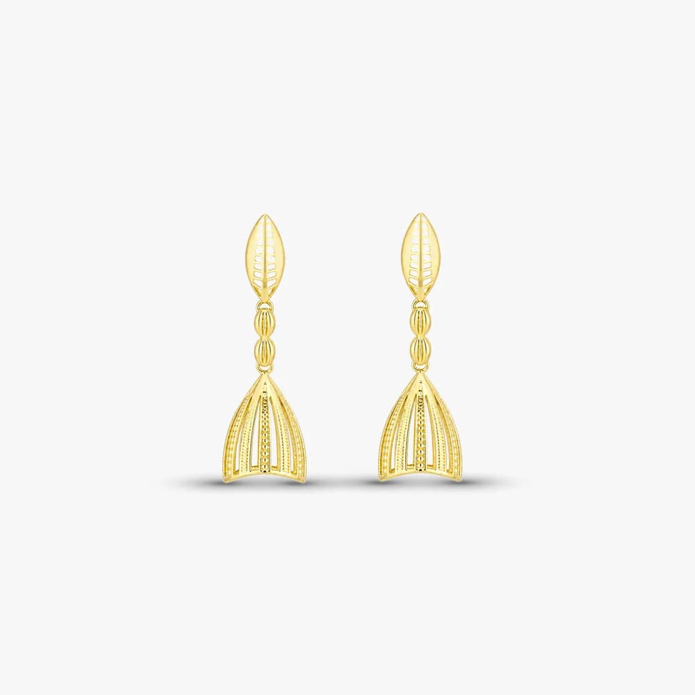 Modern Dome Gold Earrings — image 2