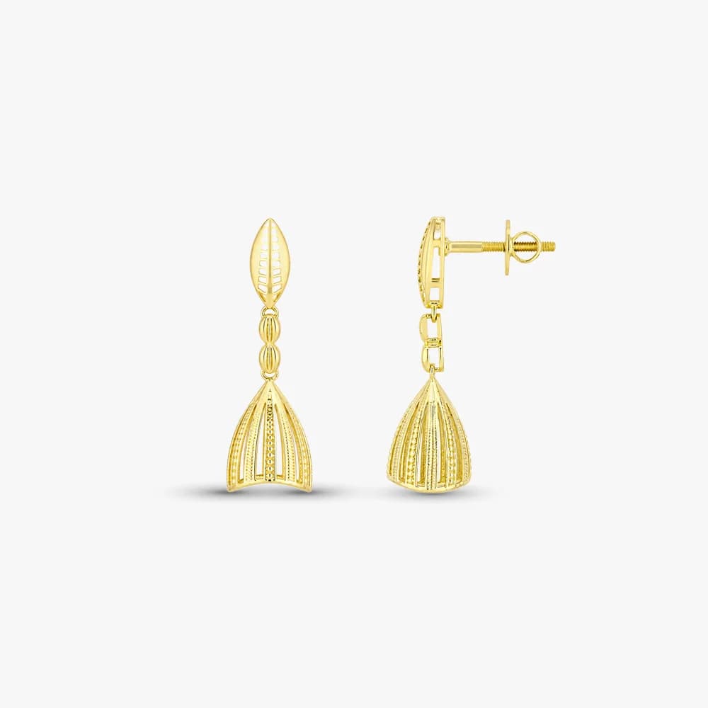 Modern Dome Gold Earrings — image 3