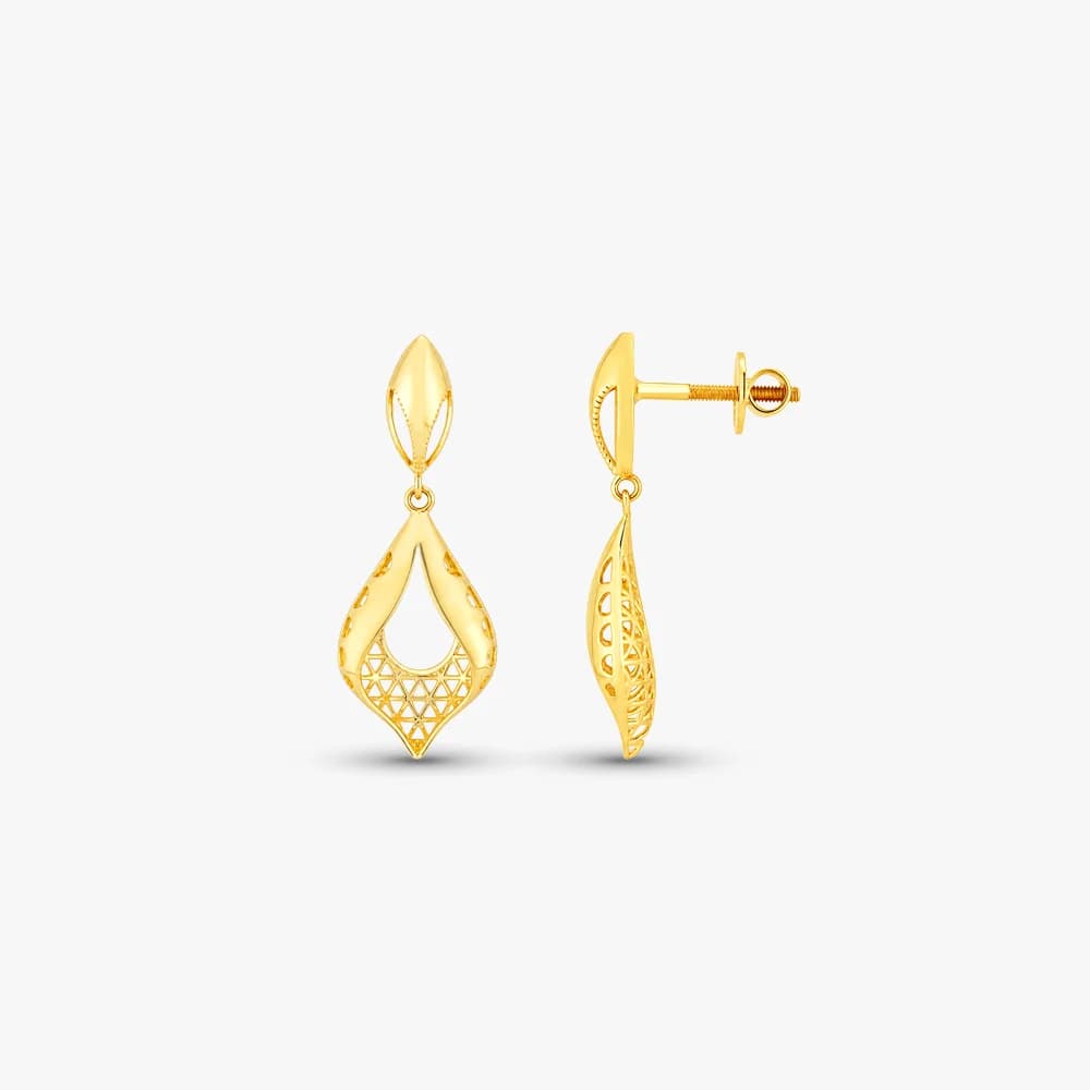 Ethereal Frame Gold Earrings — image 3