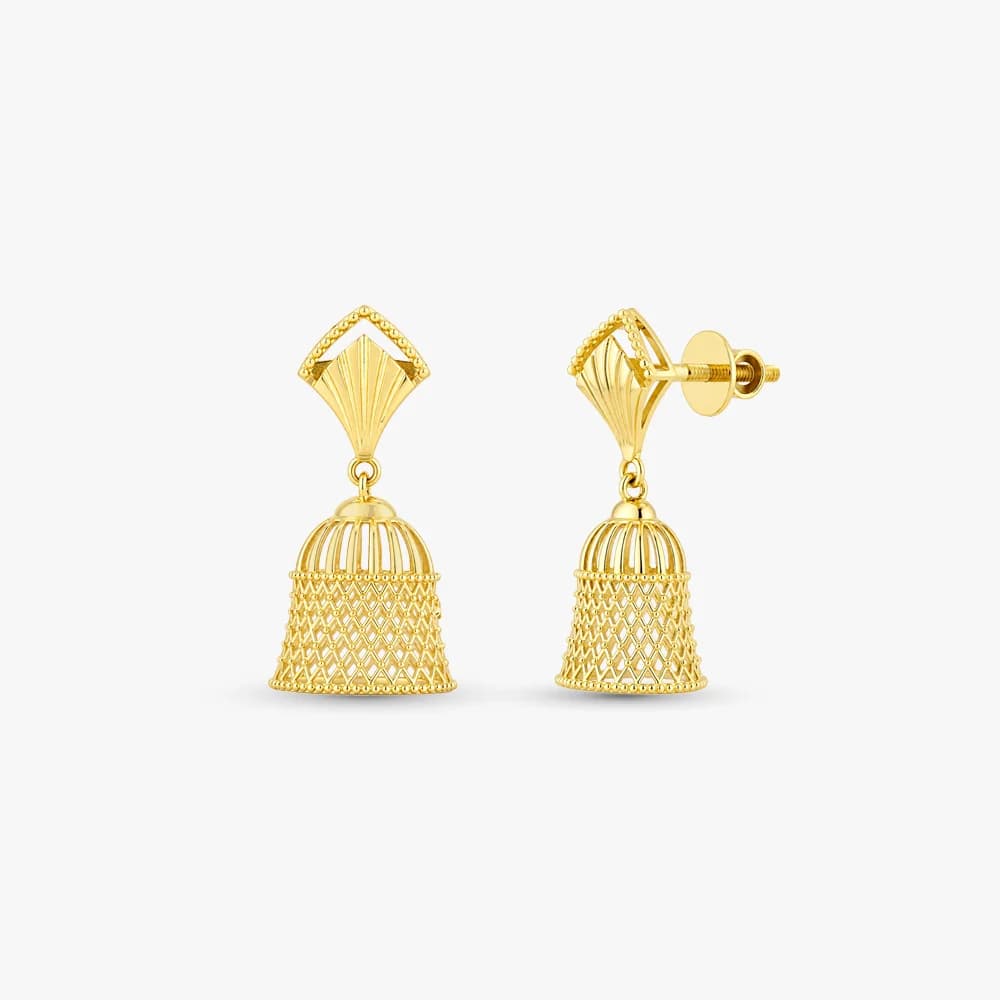 Gilded Tapestry Gold Earrings — image 1