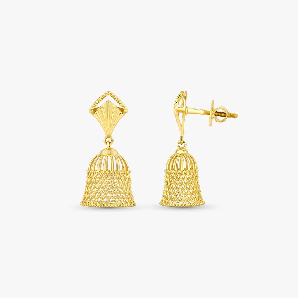 Gilded Tapestry Gold Earrings — image 3