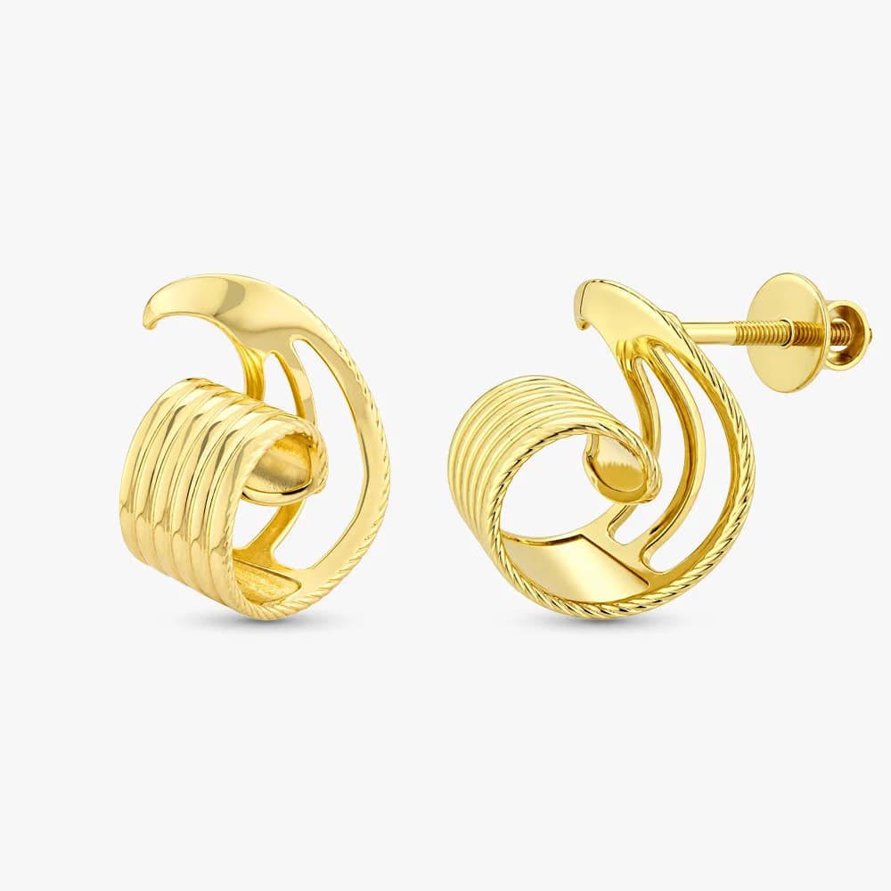 Abstract Muse Gold Earrings — image 1