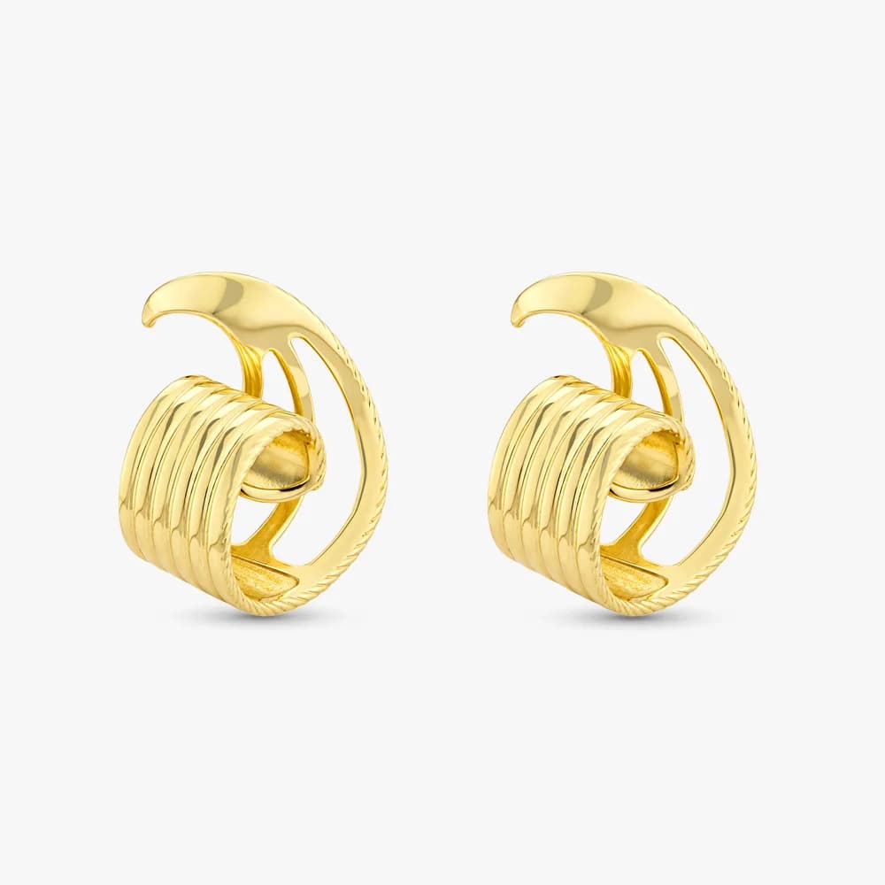Abstract Muse Gold Earrings — image 2