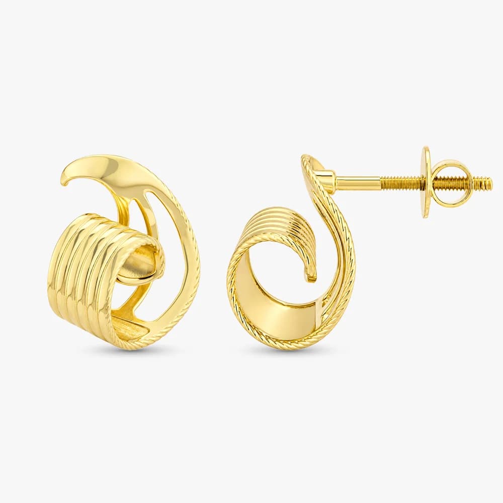 Abstract Muse Gold Earrings — image 3