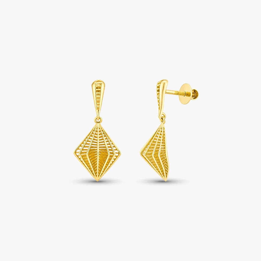 Ethereal Prism Gold Drop Earrings — image 2