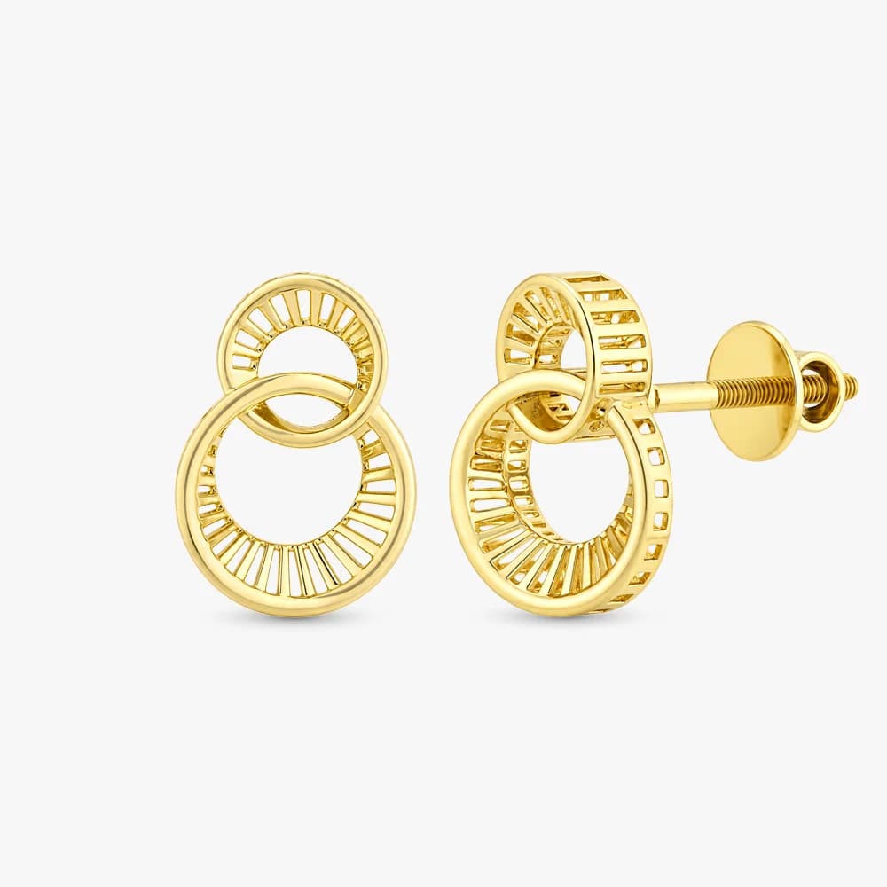 Orbit Loop Gold Earrings — image 1