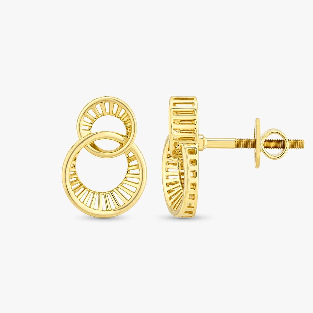 Orbit Loop Gold Earrings — image 3